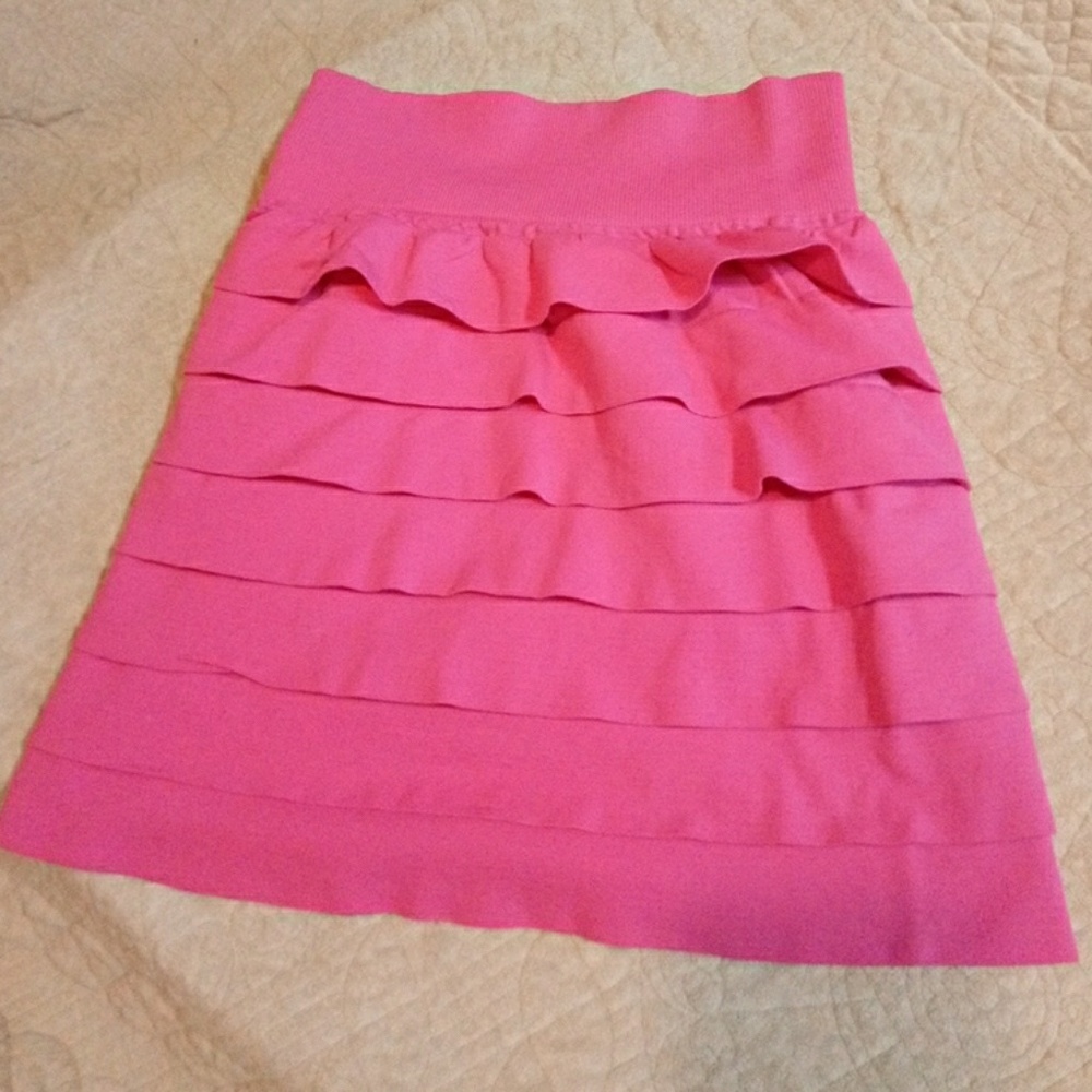 ZONA LIBRE HOT PINK MINI SKIRT